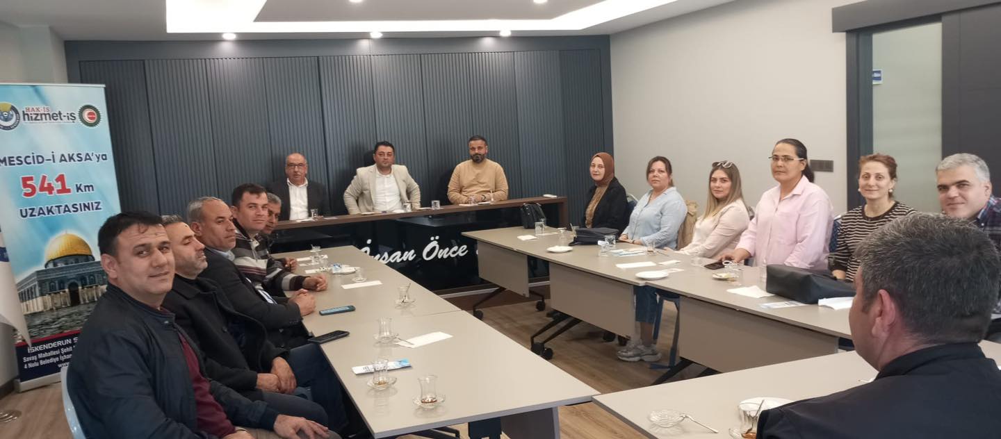 İskenderun Bağımsız Belediye Başkan Adayı Kaya, Hizmet İş Sendikası'ndan Destek Almak İçin Ziyarette Bulundu