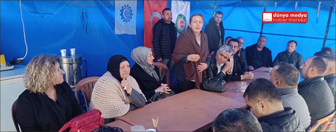 ASENALARDAN YOLBULAN EMEKÇİLERİNE DESTEK ÇIKARMASI